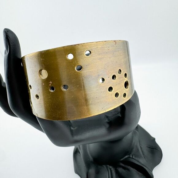 Vintage Scout Zodiac Gemini Cuff Bracelet Astrological Signed Heroine Retro - Picture 3 of 12